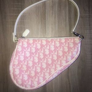 Dior Y2K Pink Monogram Mini Saddlebag